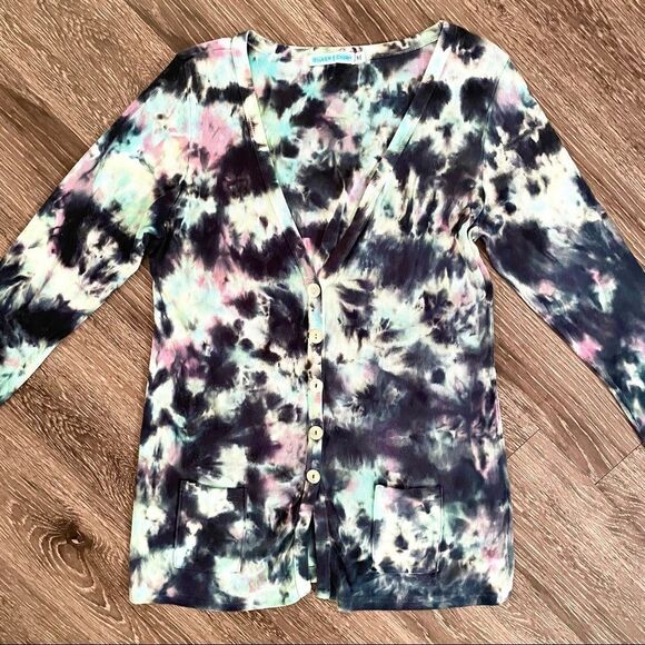 Silver! Charm tie dye cardigan - Picture 2 of 7